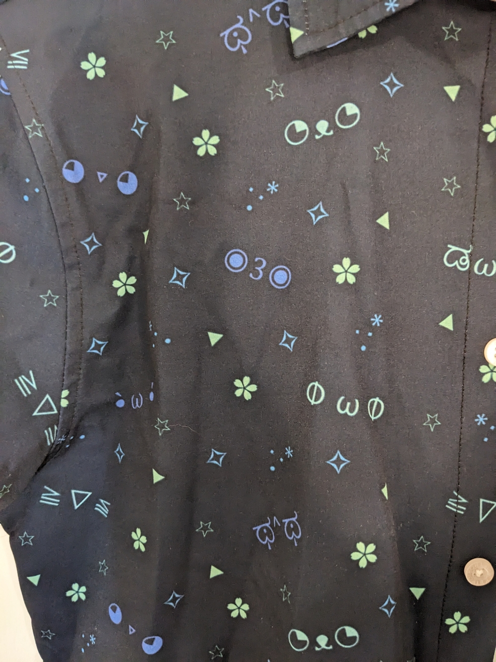 Kao Emoji's Men's Navy Casual Button-Down Shirt